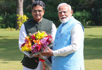 tripuras cm dr manik saha meets with prime minister narendra modi